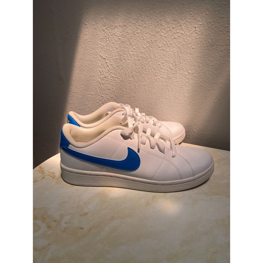 Nike Court Royal  Shoes - Women's Size 8.5 White and Blue